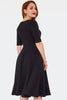 Black Half Sleeve Beauty Dress