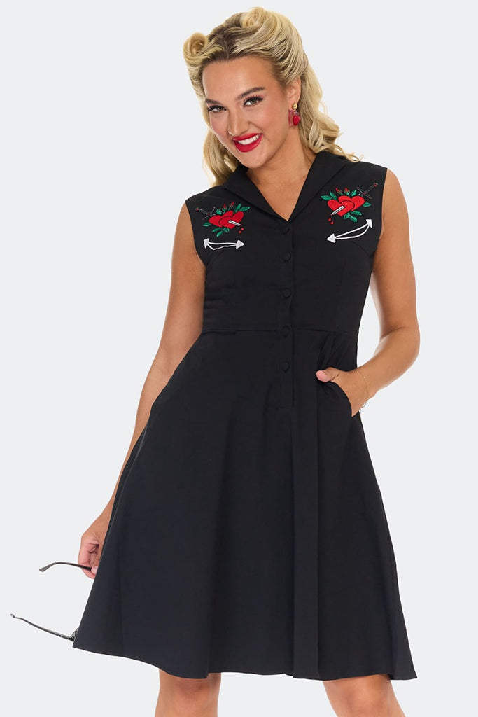 Heart And Dagger Western Swing Dress