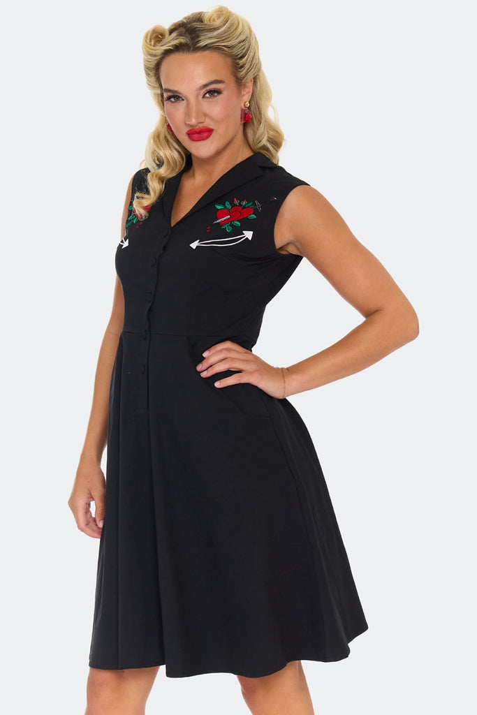 Heart And Dagger Western Swing Dress