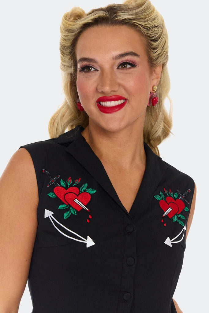 Heart And Dagger Western Swing Dress