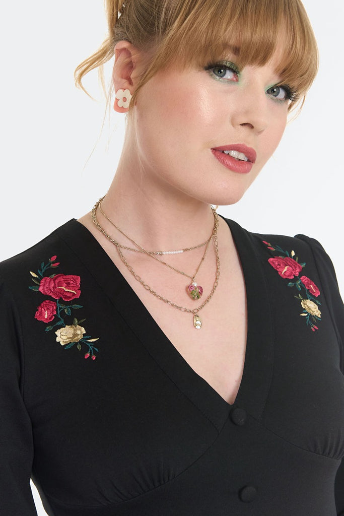 French Rose Lilian Dress