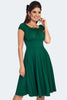 Forest Green Gathering Dress