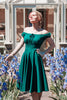 Forest Green Gathering Dress