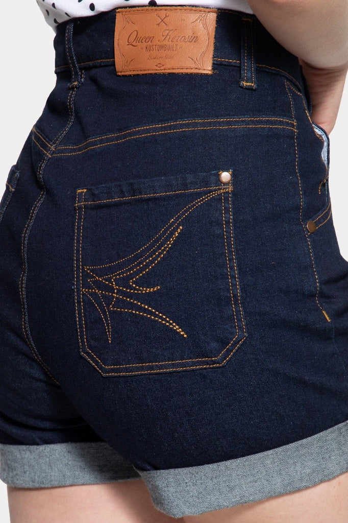 Roadster Denim Shorts: Blue