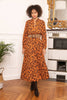 Loose Leopard Shirt Dress