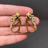 18K Gold Plated Cat Earrings