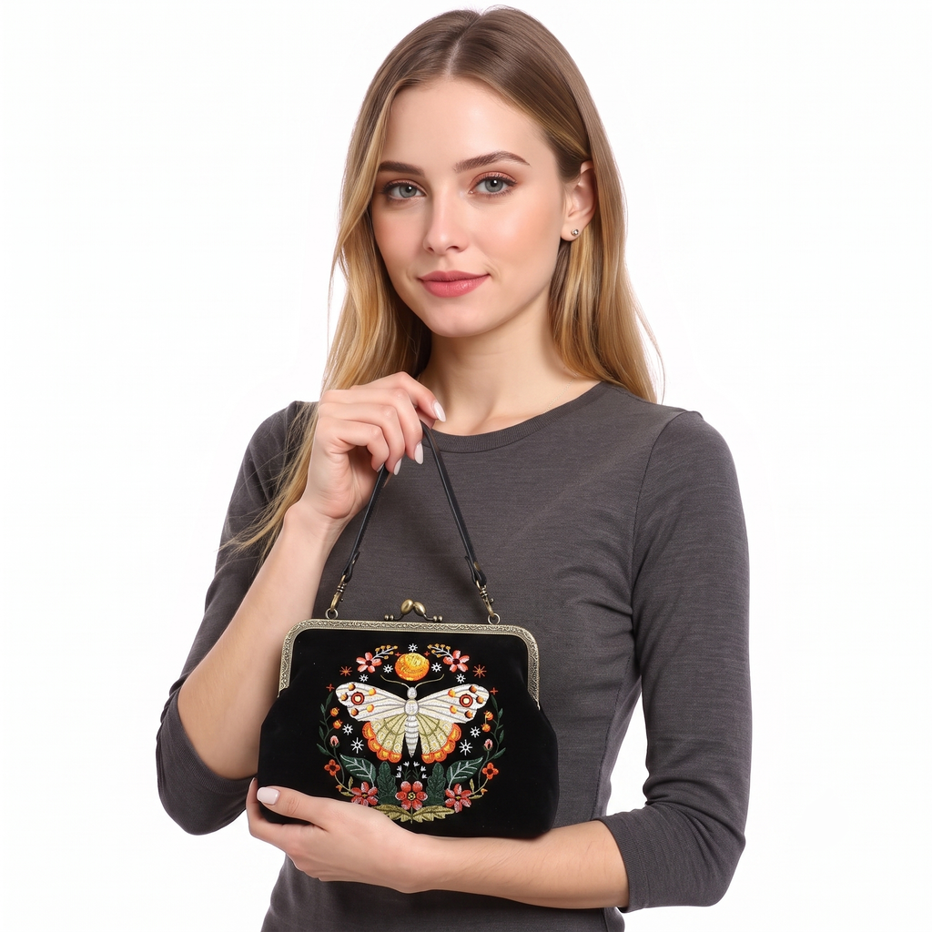 Luna Butterfly Kisslock Bag