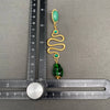 Vintage Green Snake Earrings