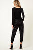 Black Sequin Jogging Pants