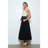 Knit Bodice Ballet Maxi Dress