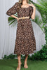 Leopard Tiered Midi Dress