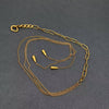 Teardrop Charm 18K Lariat Necklace