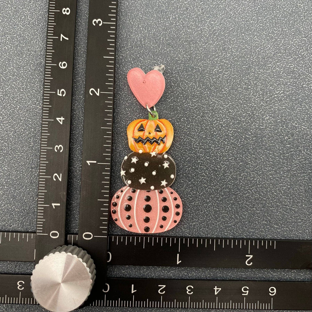 Pumpkin Heart Earrings