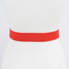 Ribbon Buckle Stretch Belt: Red