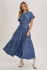 Tiered Tencel Denim Dress