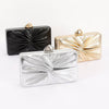 Twist Knot Hardcase Clutch: BK