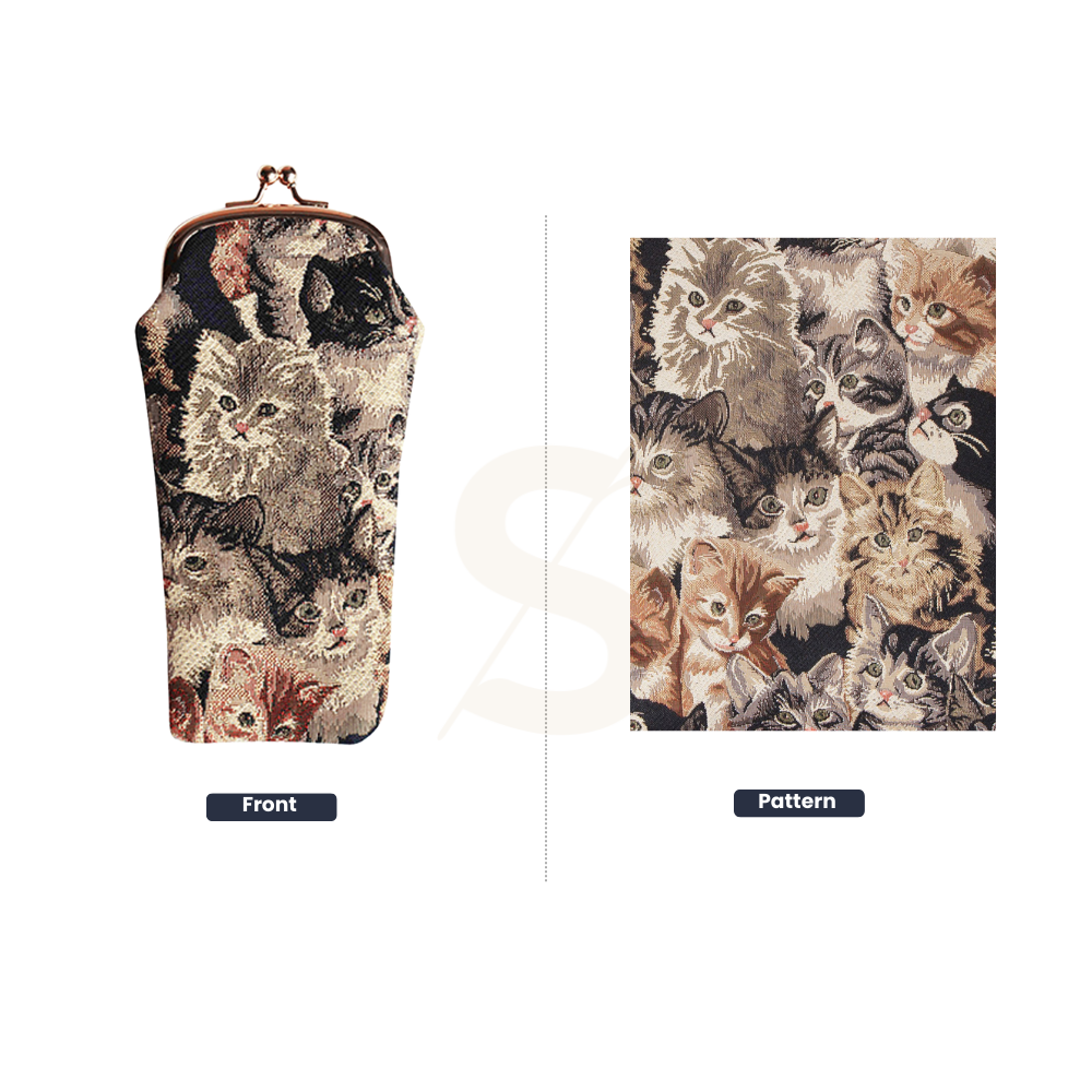 Cat Tapestry Luxe Glasses Case