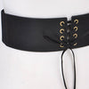 Corset Belt With Ribbon Detail: Black