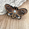 Moon Skull Moth Hair Clip