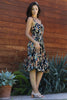 Tropical Romance Godet Dress