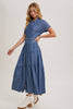 Tiered Tencel Denim Dress