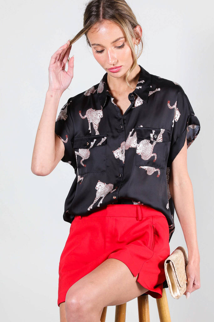 Leaping Leopards Blouse
