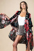 Red Flower Garden Kimono