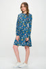 Colourful Kitties Tunic Sweater Dress