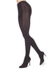 Bamboo Flatknit Tights: Black / L-XL