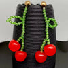 Resin Cherry Dangle Earrings