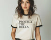 Protect The Dolls Trans Rights Ringer T-Shirt