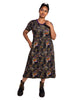 Books and Cats Midi Dress