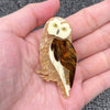 Acrylic Owl Brooch
