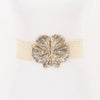 Metal Gingko Buckle Belt: Yellow
