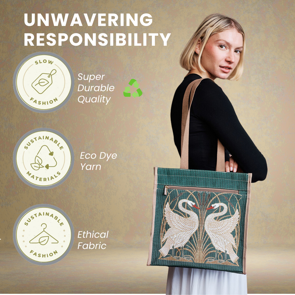 Swan Shopper Shoulder Bag