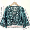 Sequin Tulle Bolero: Black