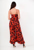 Coral Floral Flowy Jumpsuit
