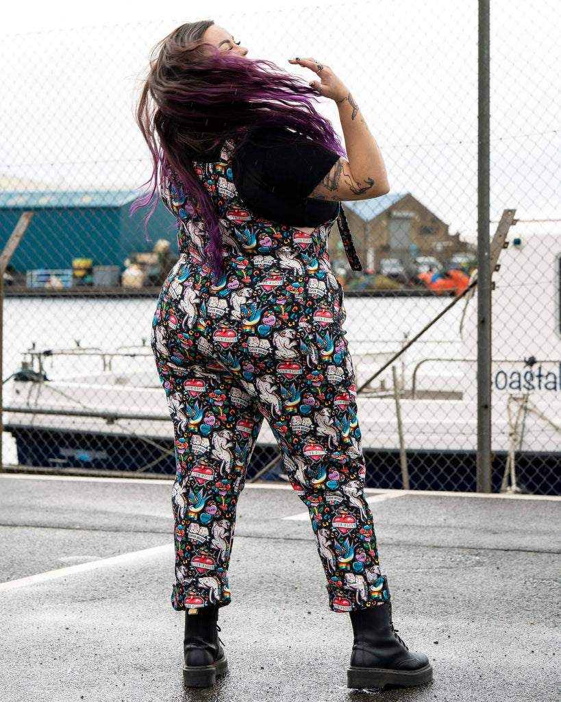 PRIDE Tattoo Stretch Dungarees