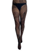 Snake Net Tights: Black / Plus Size