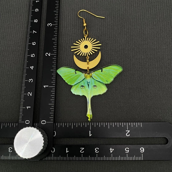 Moon Moth Queen Earrings