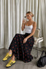 Cherry Flare Midi Skirt