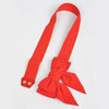 Ribbon Buckle Stretch Belt: Red