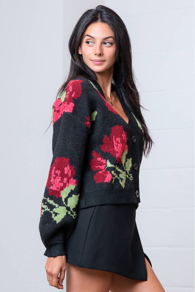 Cosy Rosey Cardigan