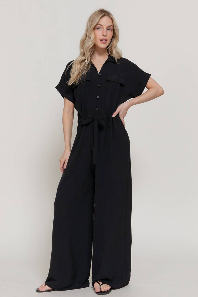 Lapel Collar and Jumpsuit