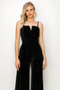 Buttery Black Velvet Jumpsuit