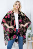Japanese Floral Velvet Kimono