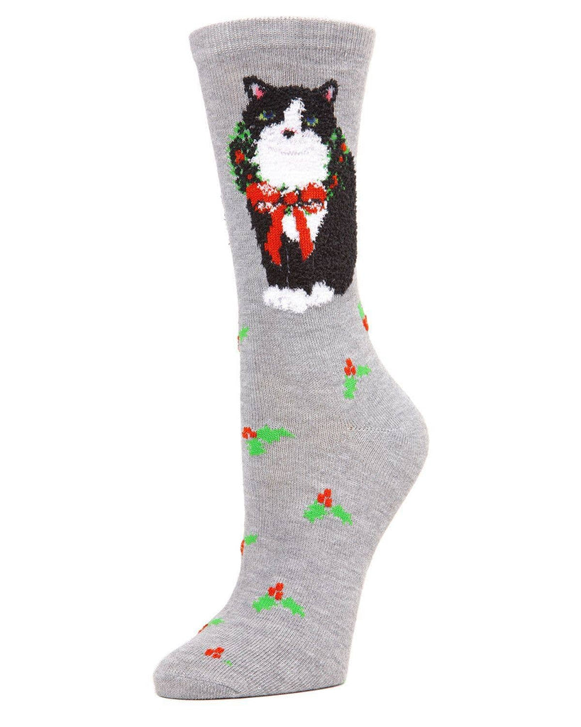 Christmas Cat Crew Socks