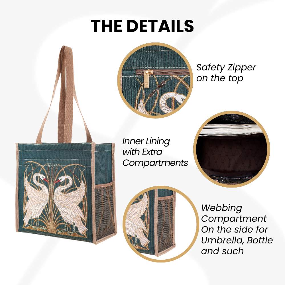 Swan Shopper Shoulder Bag