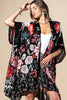 Red Flower Garden Kimono