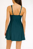 Skirted Maillot Swimsuit: Deep Green